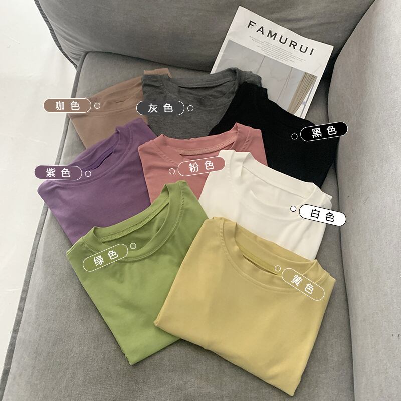 スタイルカラーTシャツ スプリングサマートップス 春物 夏物 ピュア 6Du_Shop_Women48214839966