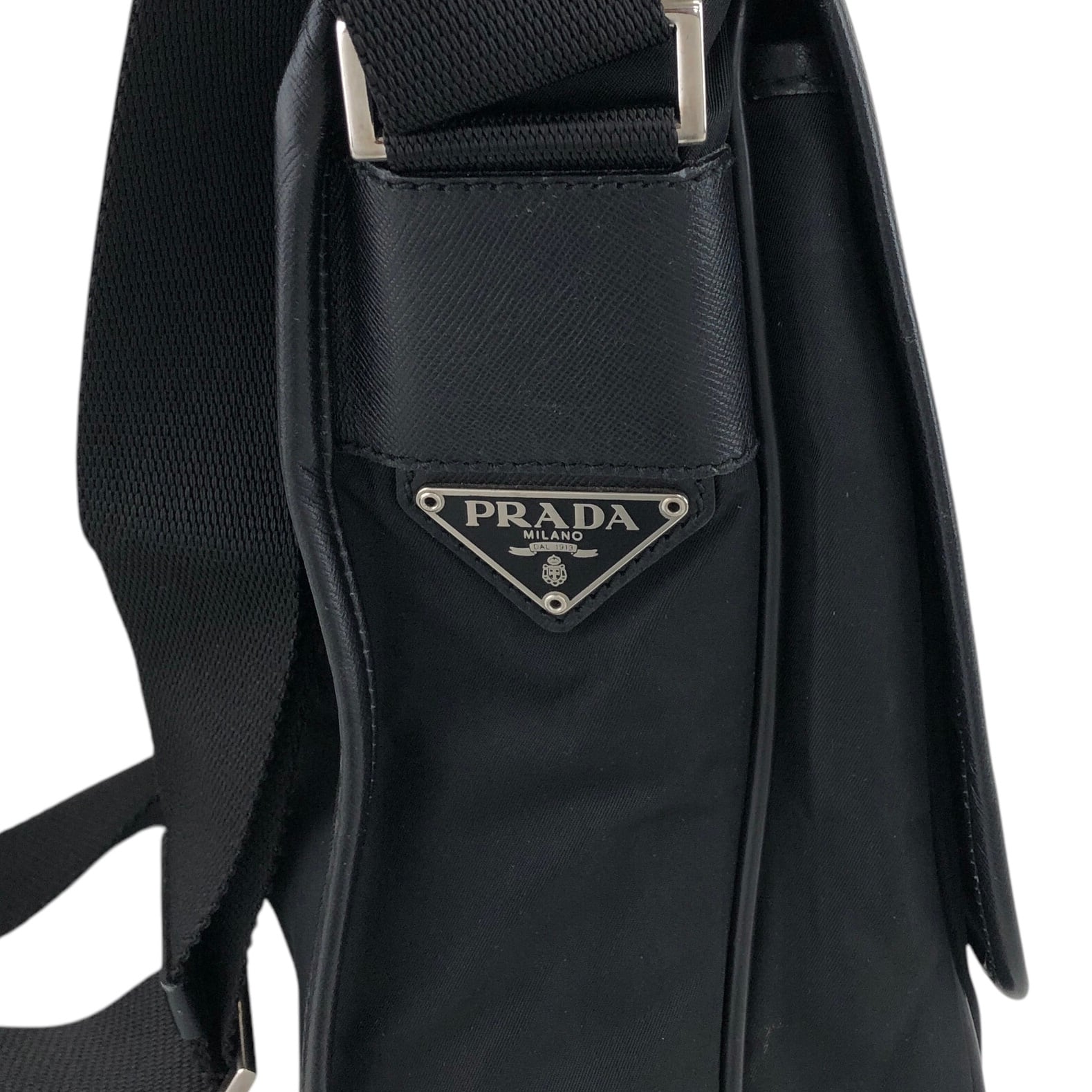 PRADA プラダ ショルダーバッグ ブラック ナイロン メッセンジャー