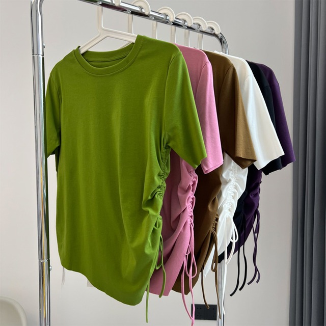 サイドギャザーアシメTee K0261