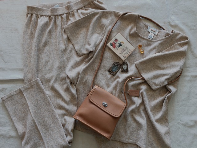 FRANCE vintage yellow candy earring