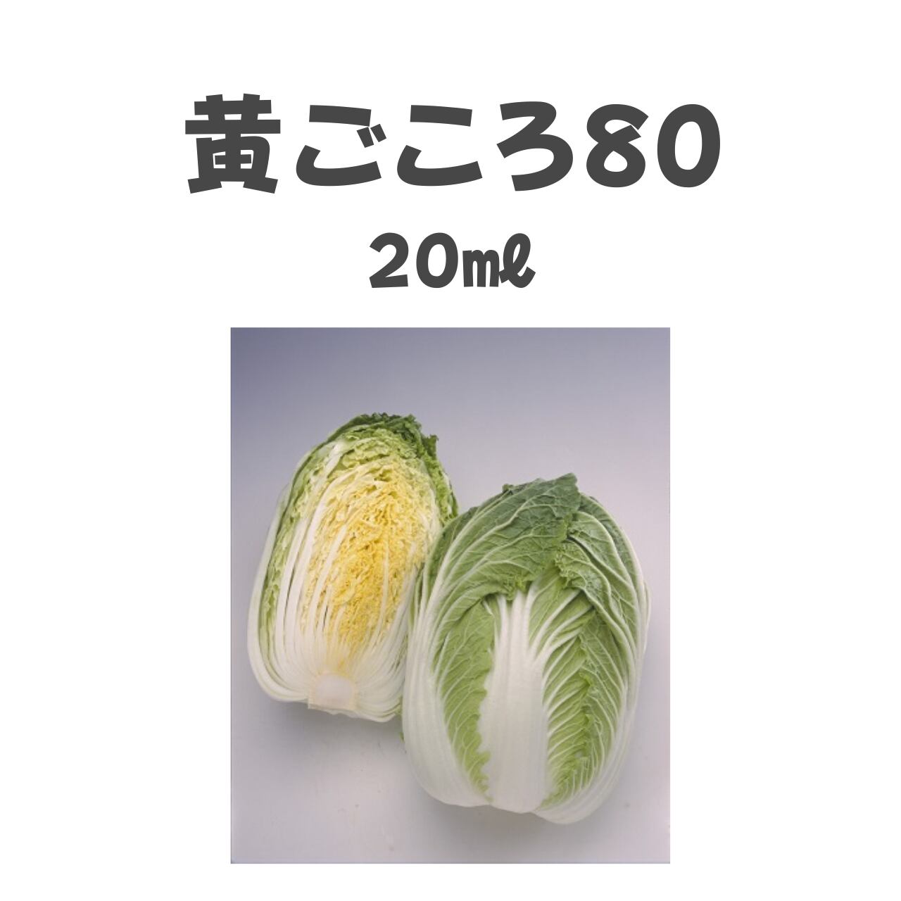 黄ごころ80 ハクサイ種子・20ml