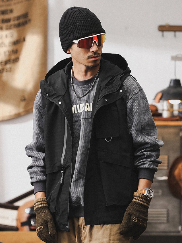Vest Hoodie Pocket Jacket【L0411】