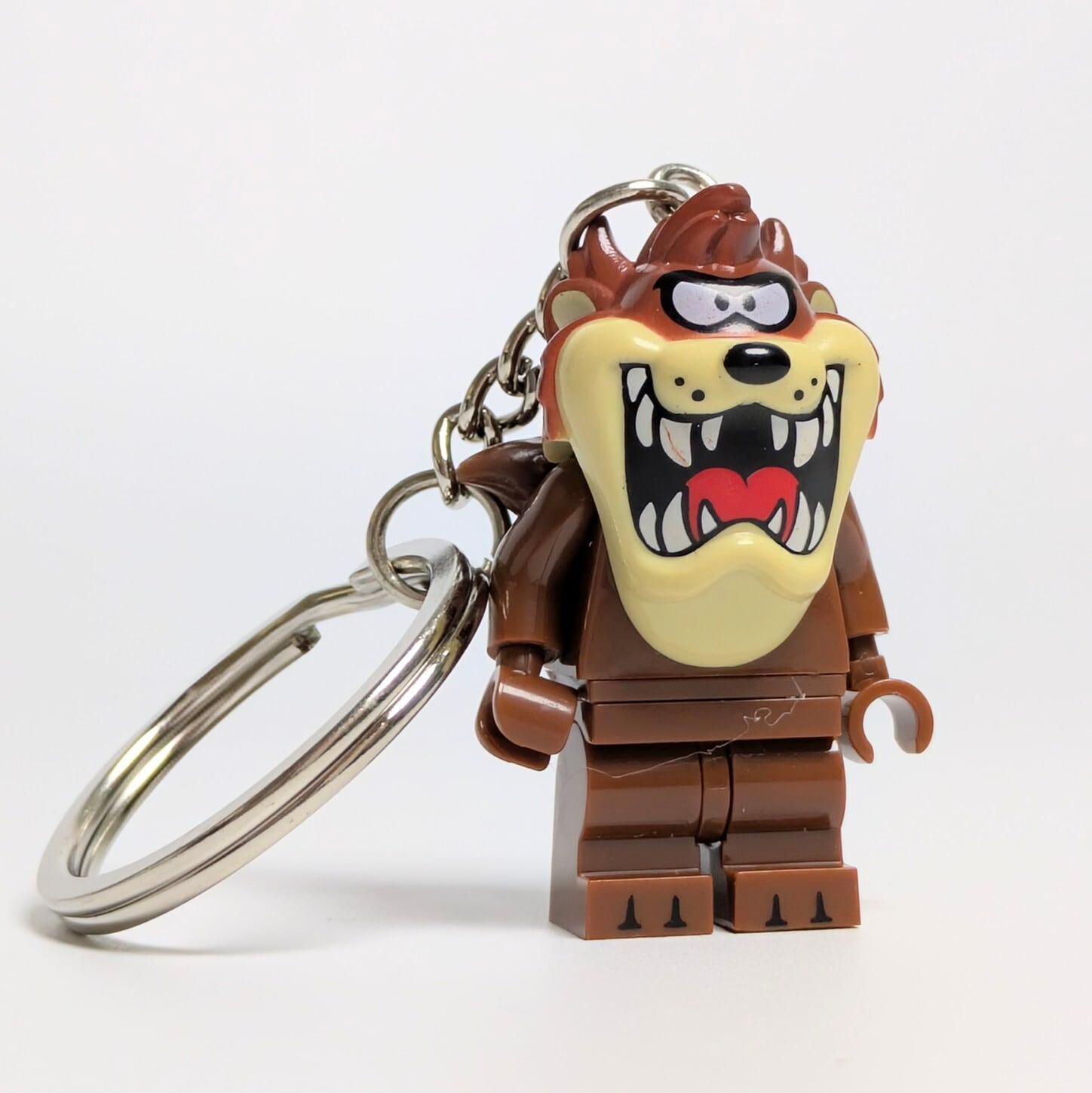 【 ブロックフィギュアキーホルダー 】 Looney Tunes（ ルーニー・テューンズ ） / タズマニアン・デビル　〚アメリカン雑貨 アメトイ〛