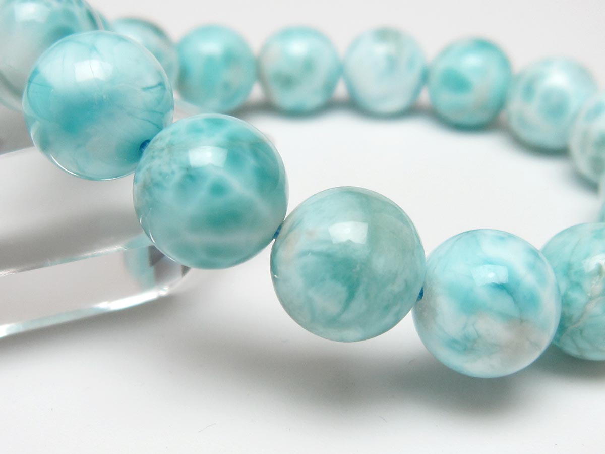 ラリマー ブレスレット 13mm 一点物 111-56537 | 天然石