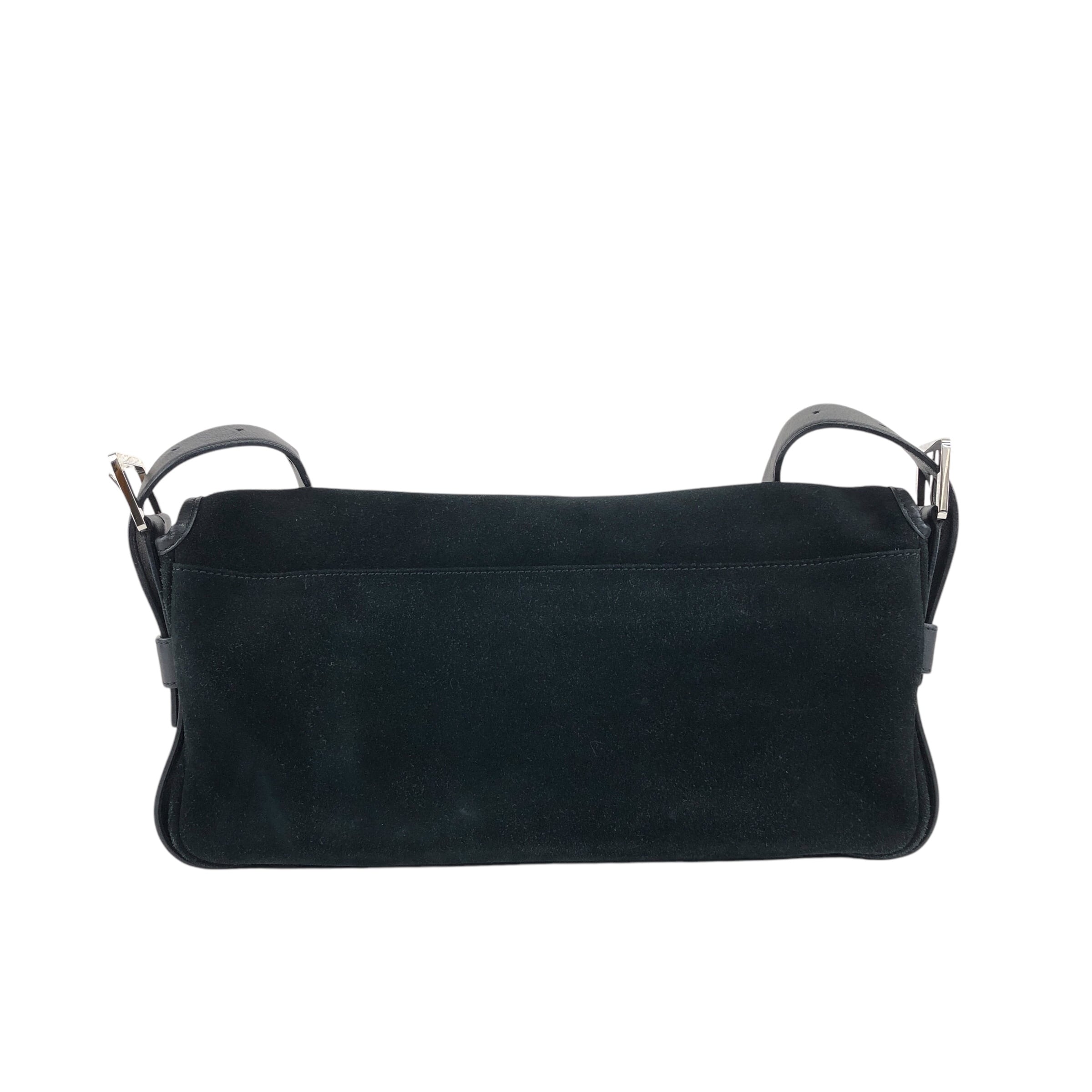 LOEWE ロエベ ショルダーバッグ ブラック アナグラム スエード