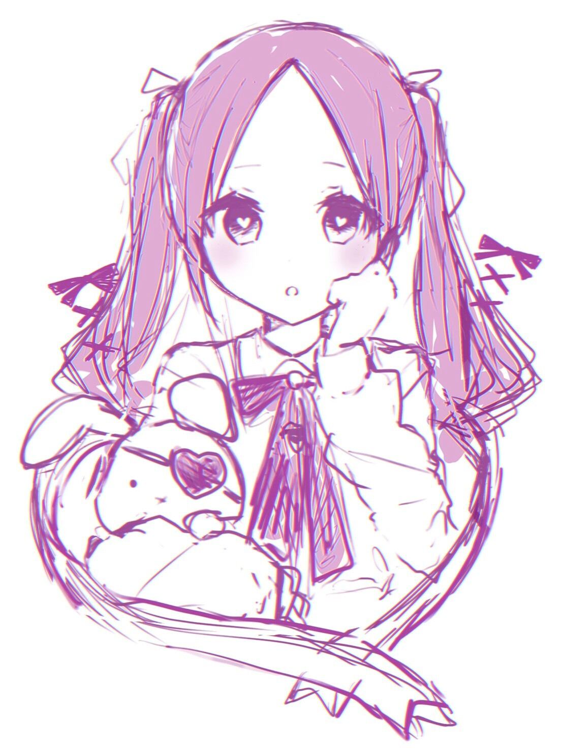 ラフ画Tシャツ | 浅野彩加