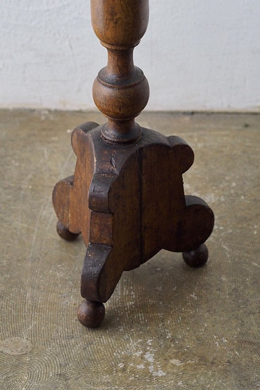 19世紀半ば木製燭台-antique floor candle stand | アンティーク