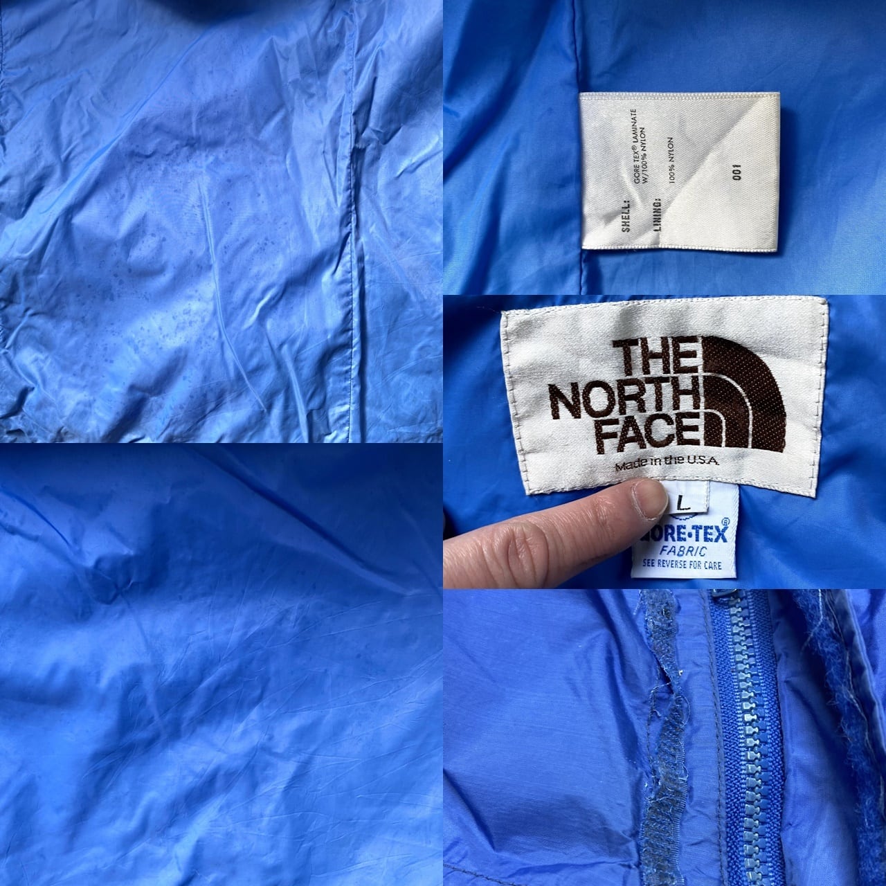 80年代 茶タグ USA製 THE NORTH FACE ザ ノースフェイス GORE-TEX マウンテンパーカー メンズL 古着 ゴアテックス  ブルー 青色 80s ヴィンテージ ビンテージ 【アウトドアジャケット】【WS2201】 | cave 古着屋【公式】古着通販サイト