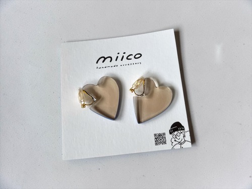 miico ハートイヤリング
