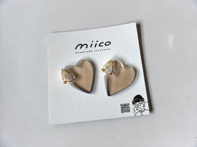 miico ハートイヤリング
