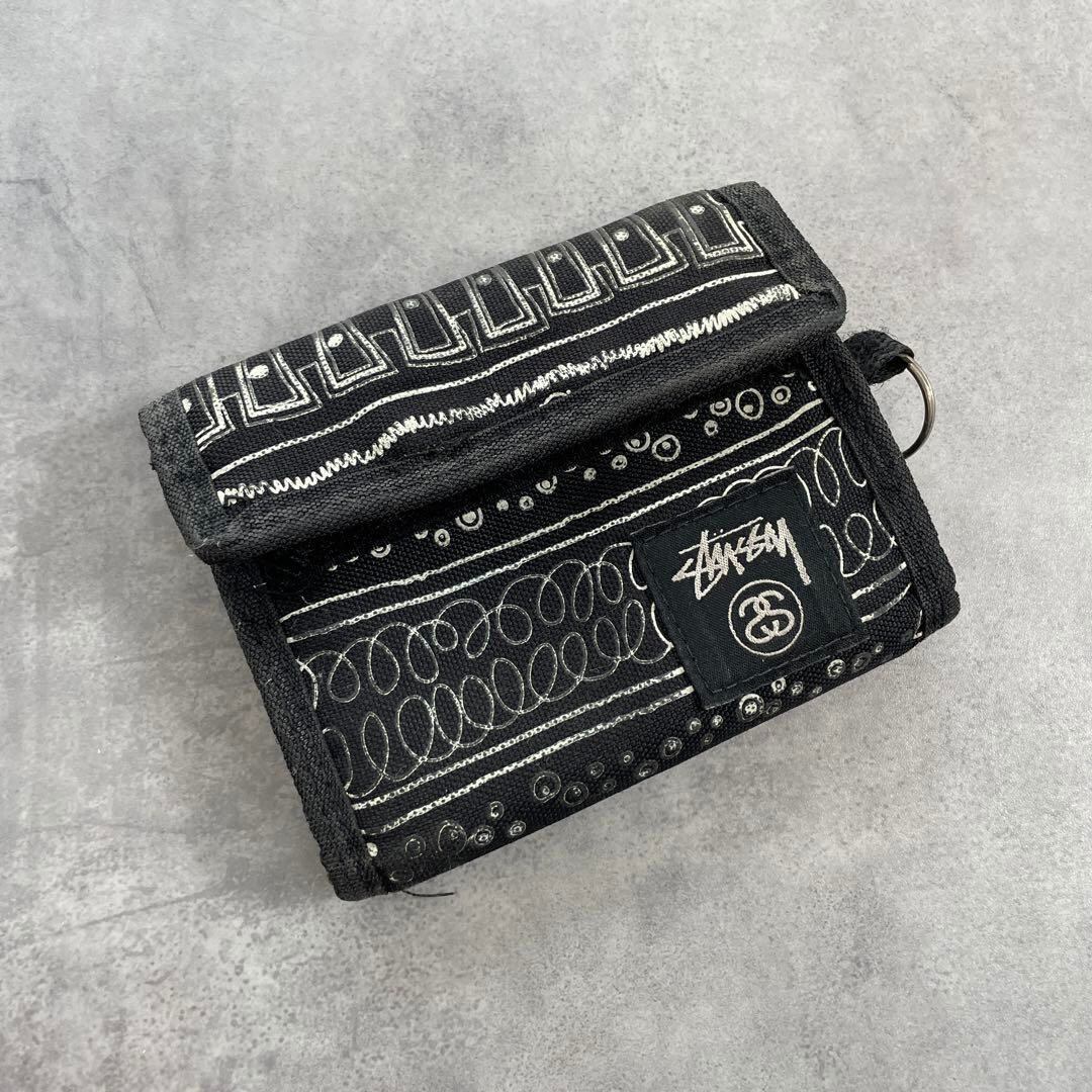 00s old stussy 折り財布 ウォレット 金タグ