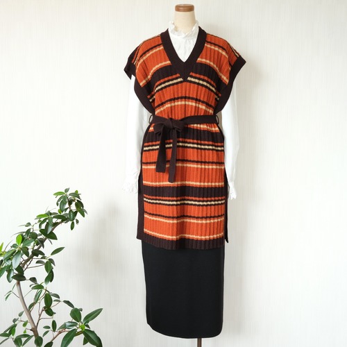 vintageニットジレ