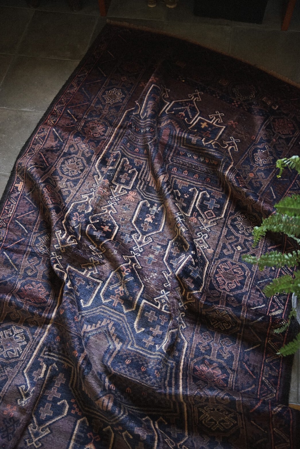 580 -Vintage Baluch rug