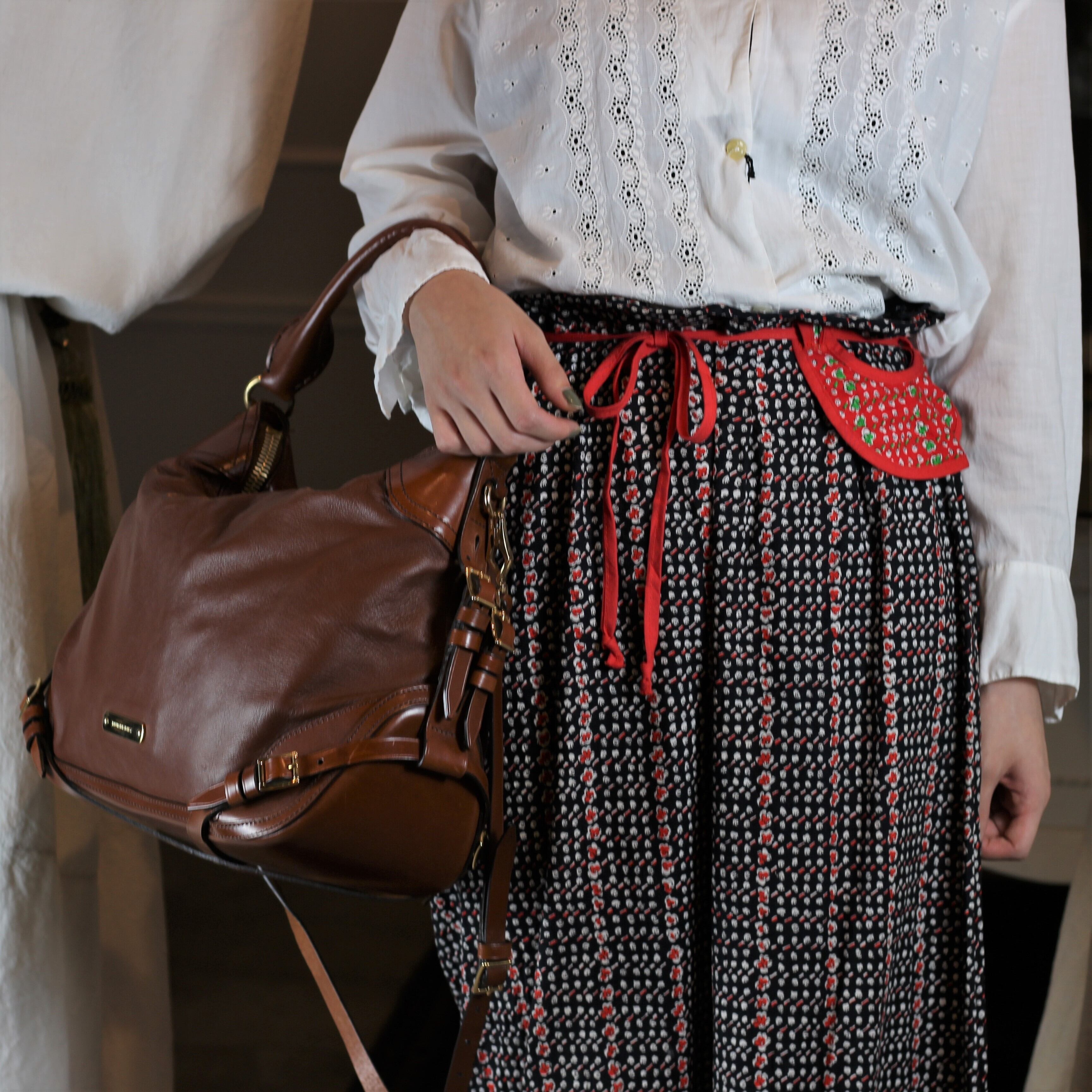 BURBERRY バーバリーロゴレザーハンドバッグ ○まとめ購入