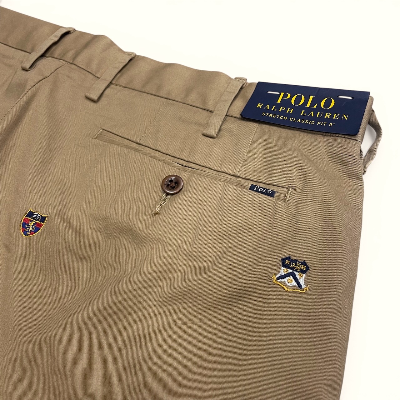 【新品】Polo Ralph Laure ポロラルフローレン エンブレム刺繍 ストレッチチノショーツ ショートパンツ 【SPT-POLO-012】 - 6