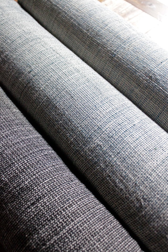 【ノイ村のクロス柄綿布】天然綿100%生地 EK-181(10cm単位で販売いたします。) Shokuの布 | Shokuの布