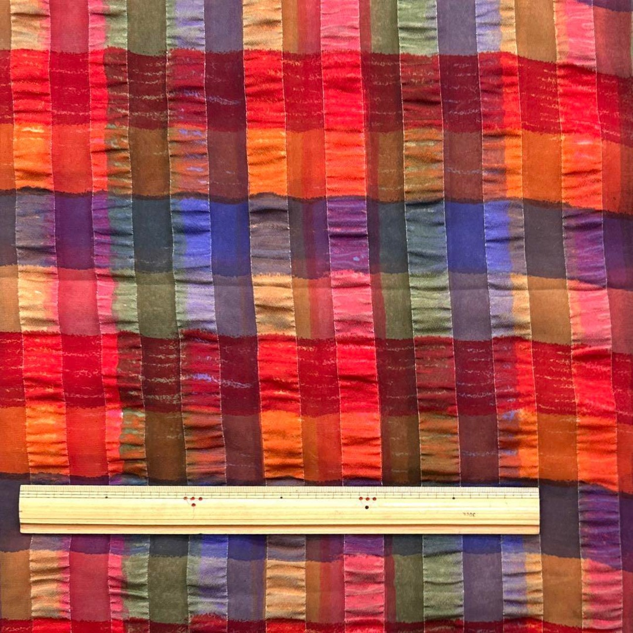 ★NY147◆4m◆ポリエステル100%ワッシャー加工生地◆カラフル