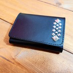 栃木レザー スタッズミニウォレット（no.4）