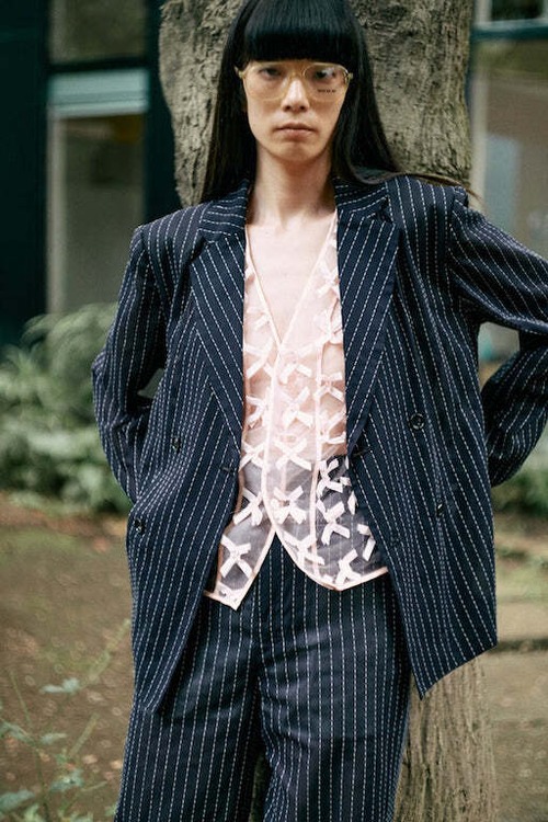 jonnlynx - stripe voile jacket