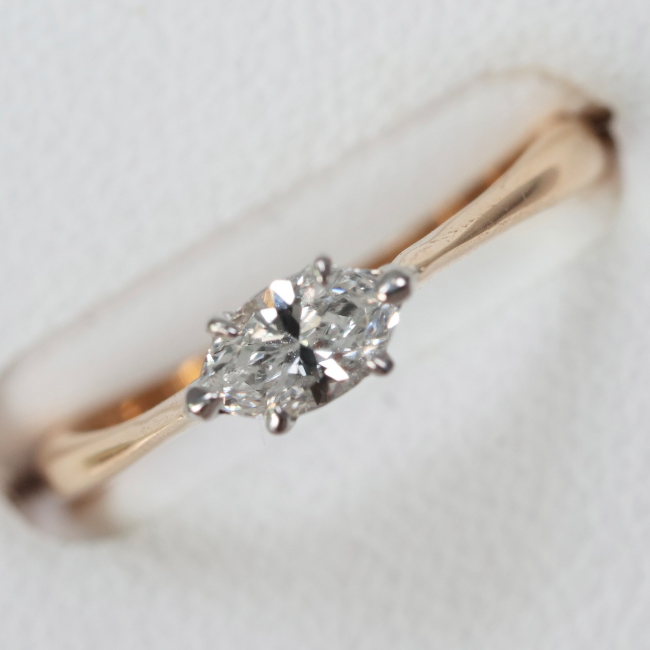 K18 Pt900 セイレーンアズーロ ダイヤモンド 0.236ct リング  