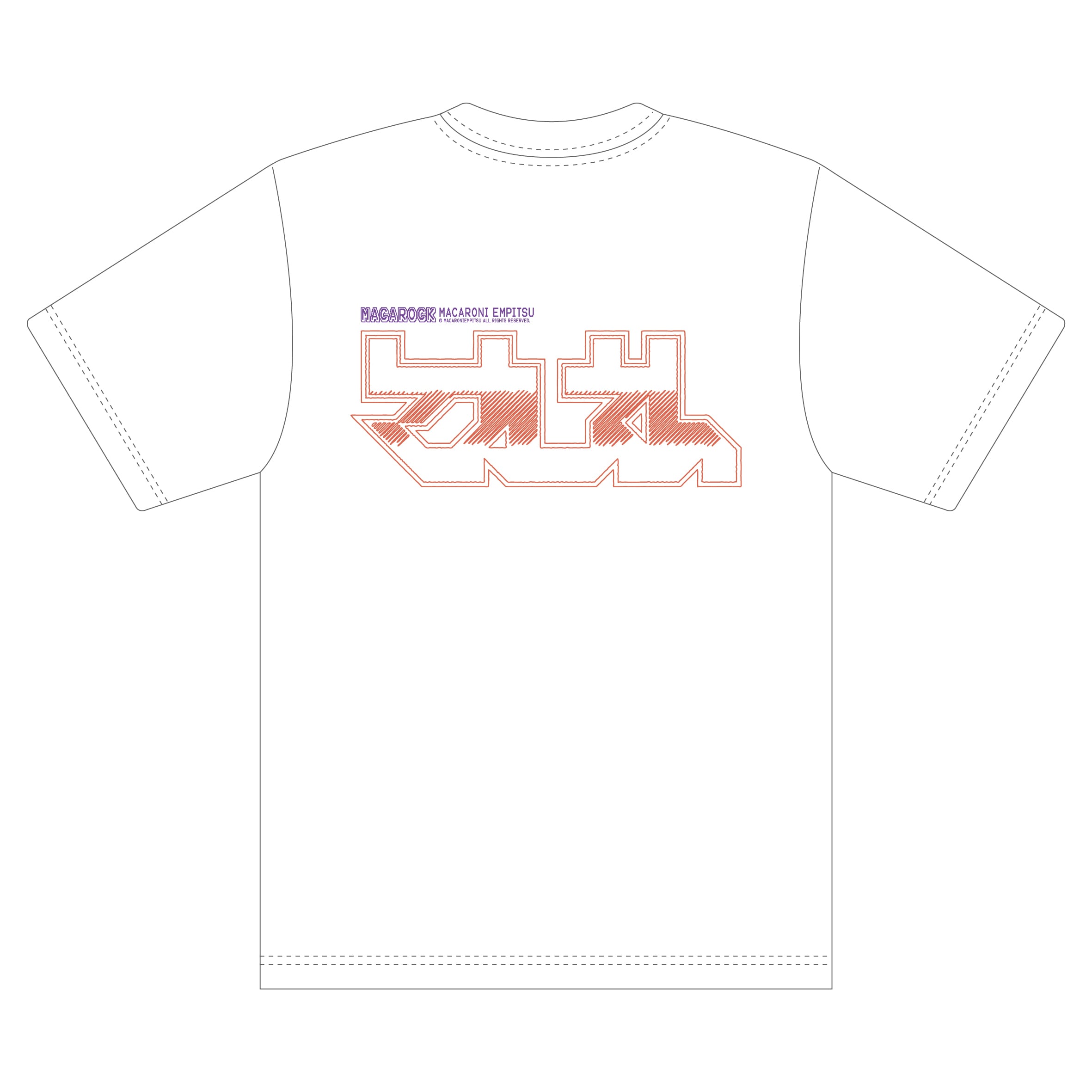 マカロニえんぴつ 2026春　ピクセルロゴなサイバーTシャツ　黒L ピクセルロゴなサイバーTシャツ/ホワイト | マカロニえんぴつ OFFICIAL