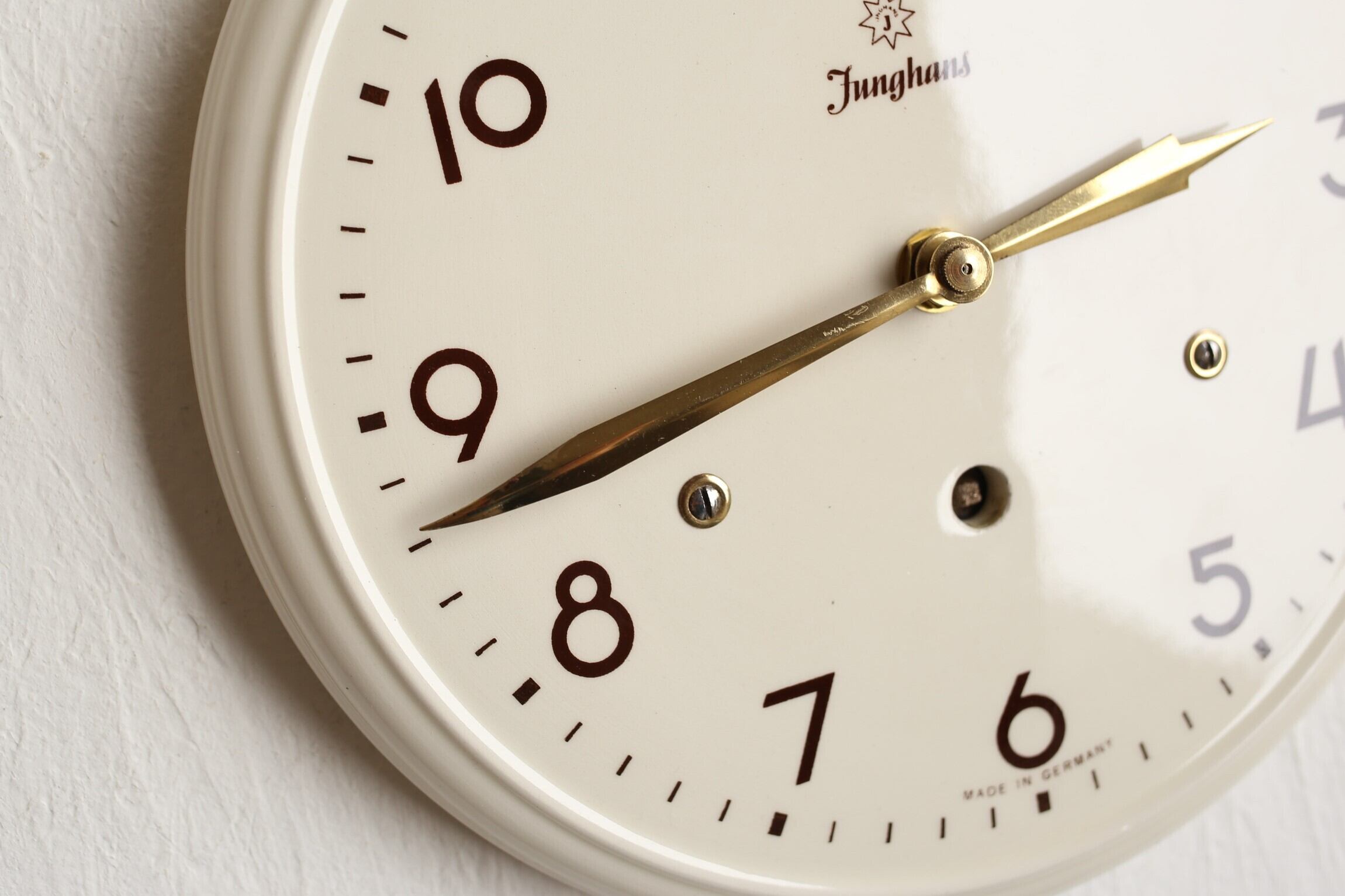 ドイツ アンティーク ヴィンテージ Junghans ユンハンス 陶器 掛時計