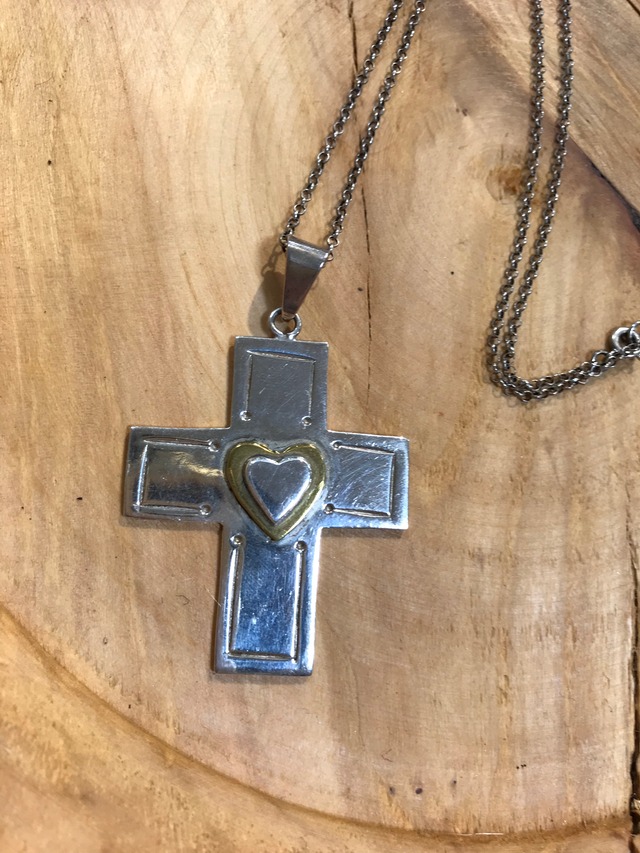 Vintage mexican 925 silver × heart necklace ( ヴィンテージ メキシカン  シルバー ハート ネックレス )