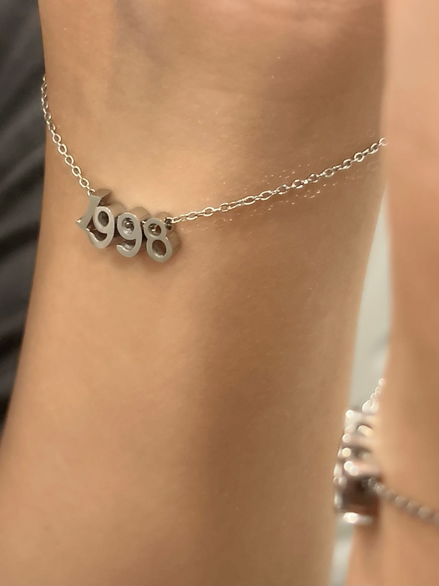 【4桁まで】mini number bracelet