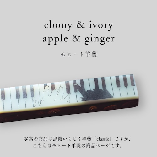 【アート羊羹】ジャズ羊羹 ebony & ivory apple ginger