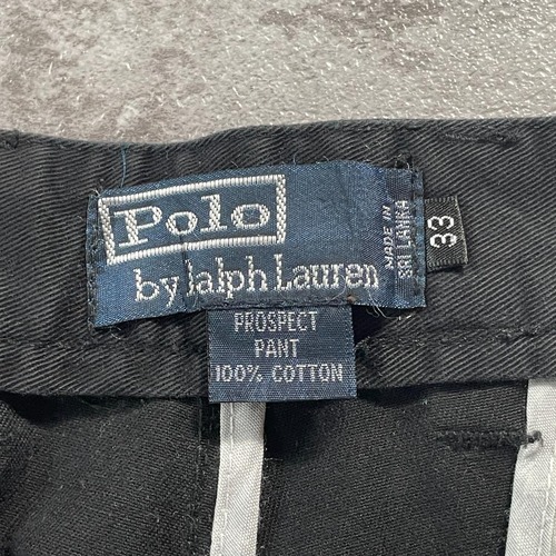 90-00s Polo by Ralph Lauren 33 ブラックパンツ 詳細写真9