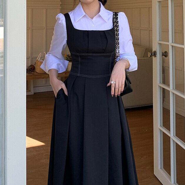 スカート レディース ジャンパースカート サロペット デニムスカート ロング ロング丈 ハイウエスト かわいい 大人可愛い カジュアル 清楚 フェミニン おしゃれ お洒落 おとな ナチュラル こなれ感 ラブリー キュート 抜け感 爽やか 無地 学生 通学 デート お出かけ 女子会 休日 旅行 カフェ巡り 送料無料 お買い物 S M L 春 2点セット 10代 20代 30代 韓国 韓国系 着回し 普段使い 重ね着 ファッション モテ トレンド 流行 ウエストマーク 通勤 OL 休日 休暇 きれいめ ベル