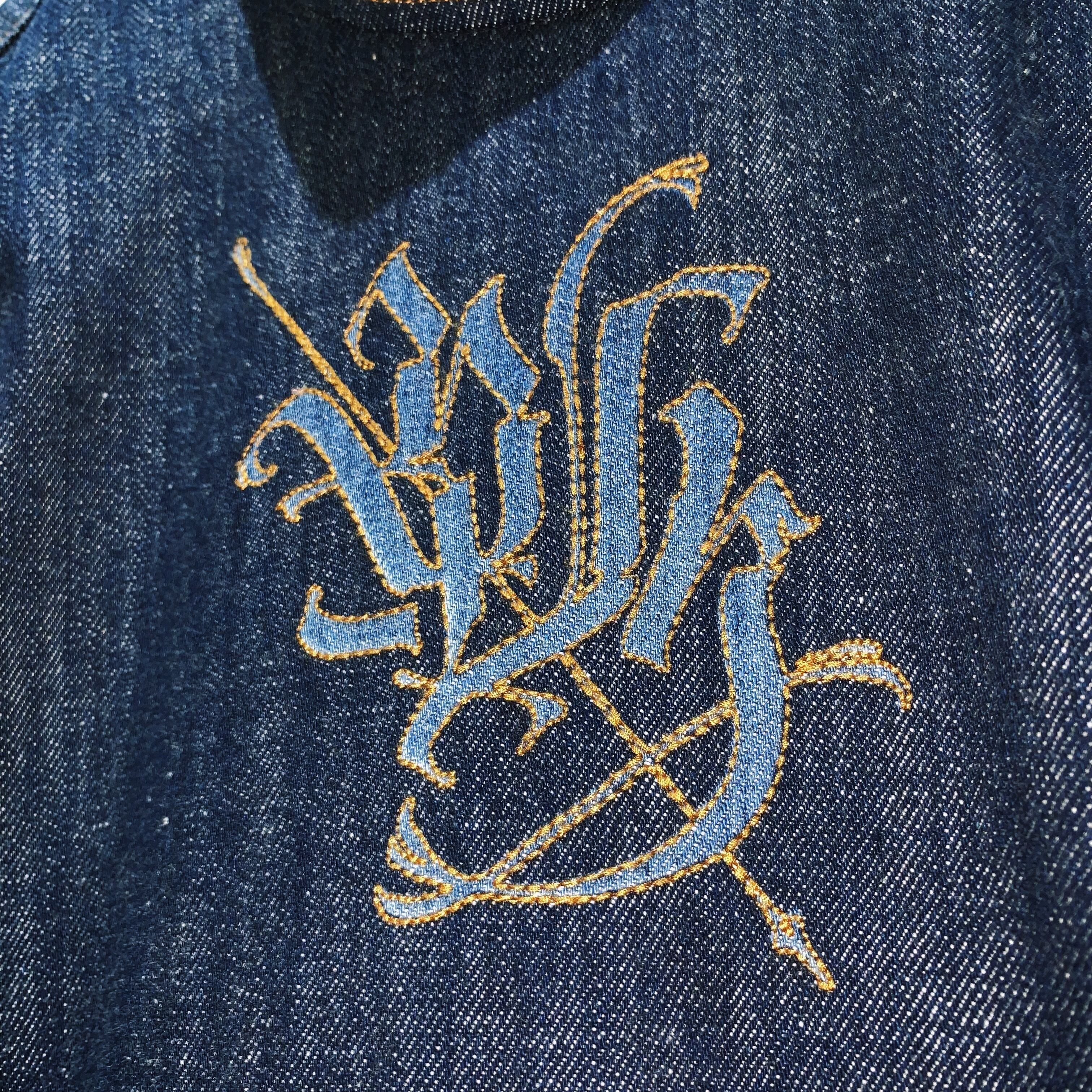 17SS DRIES VAN NOTEN デニム 刺繍 プルオーバー