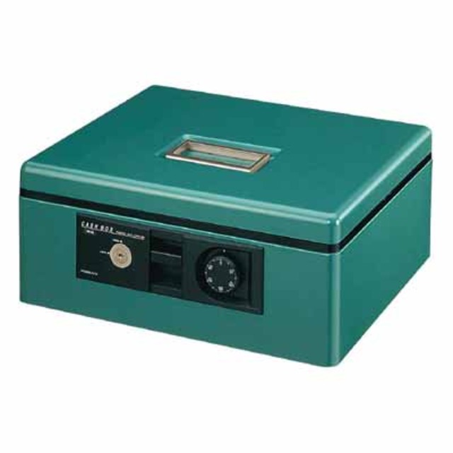 コクヨ 手提げ金庫＜ダイヤル付き型＞　Ａ４（１号）　緑 CB-11G