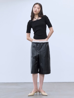 【26SS】THINGS THAT MATTER シングスザットマター / リブトップス / CHOKER STRAP SQUARE TOPS