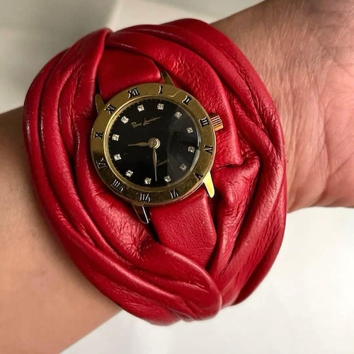 Pierre Lannier Parisヴィンテージ　レザー　腕時計