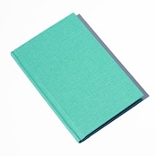 Multi-log note - 【ドット方眼・五段階評価】北欧ブルー / A6変形 / ハードカバーノート