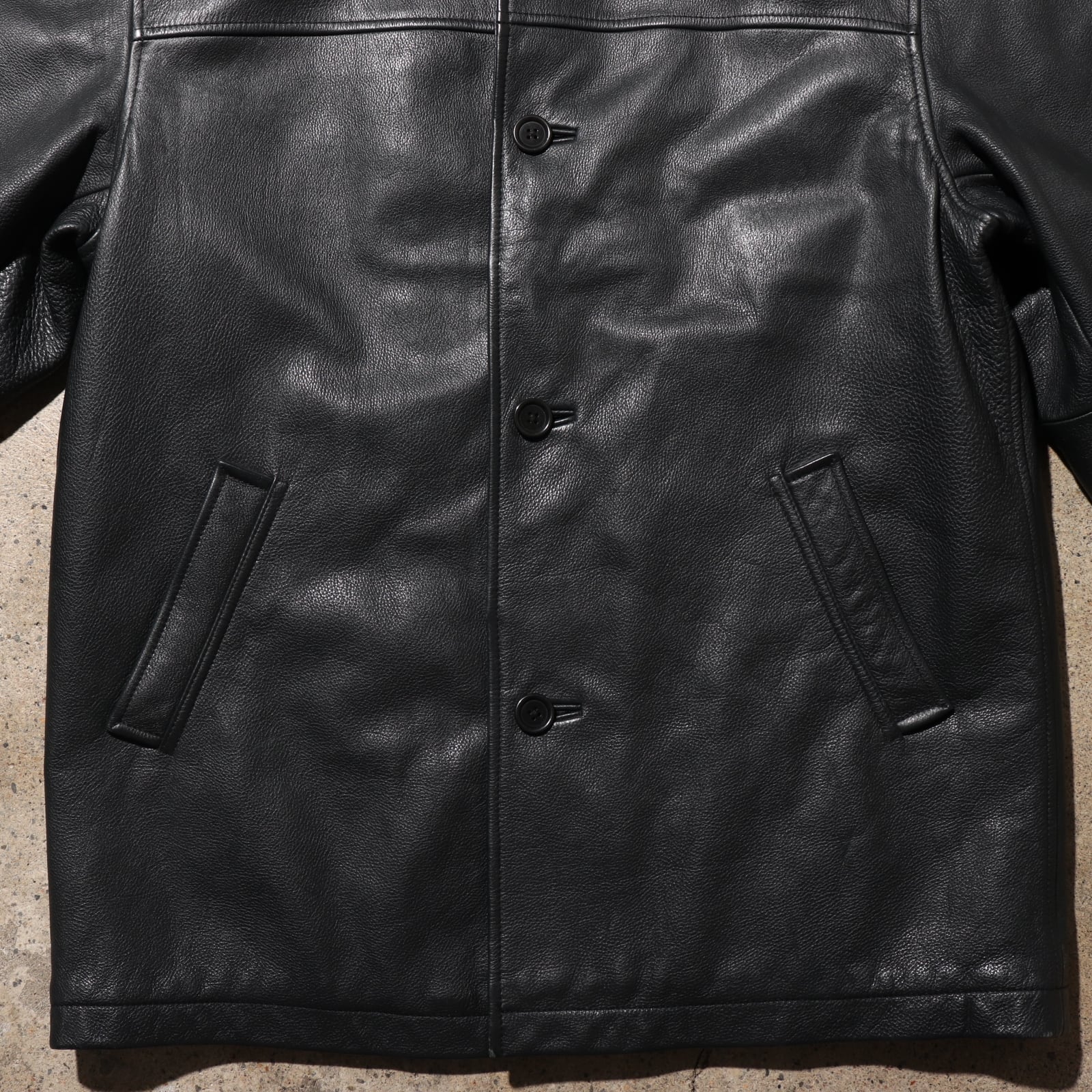 極美品 S OLD GAP 90s レザー カーコート オールドギャップ 黒 | ENCOUNT