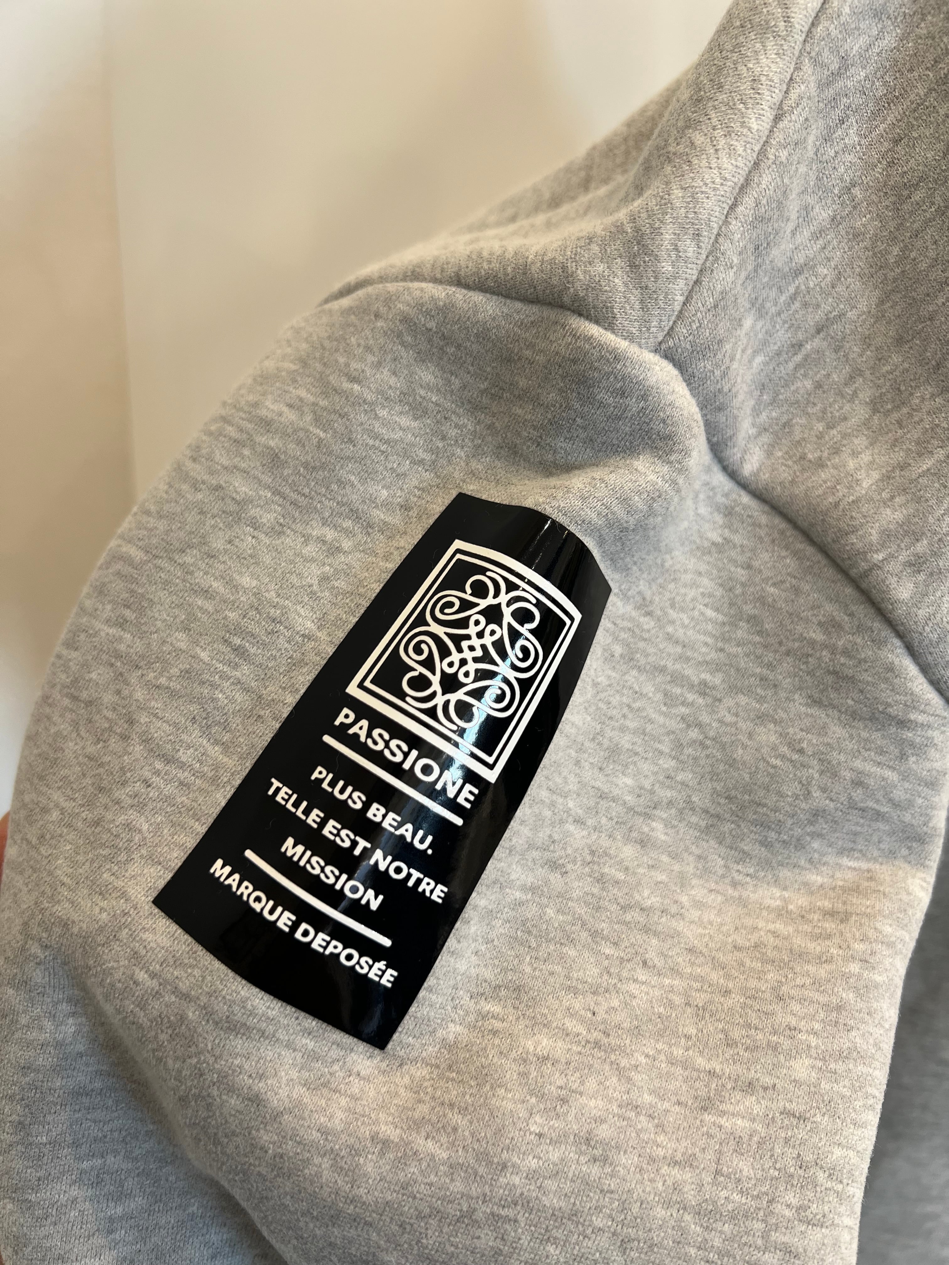 【PASSIONE】裏起毛サイドジッププルオーバー