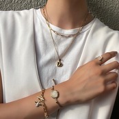 ハートゴールドネックレス［GSN107］