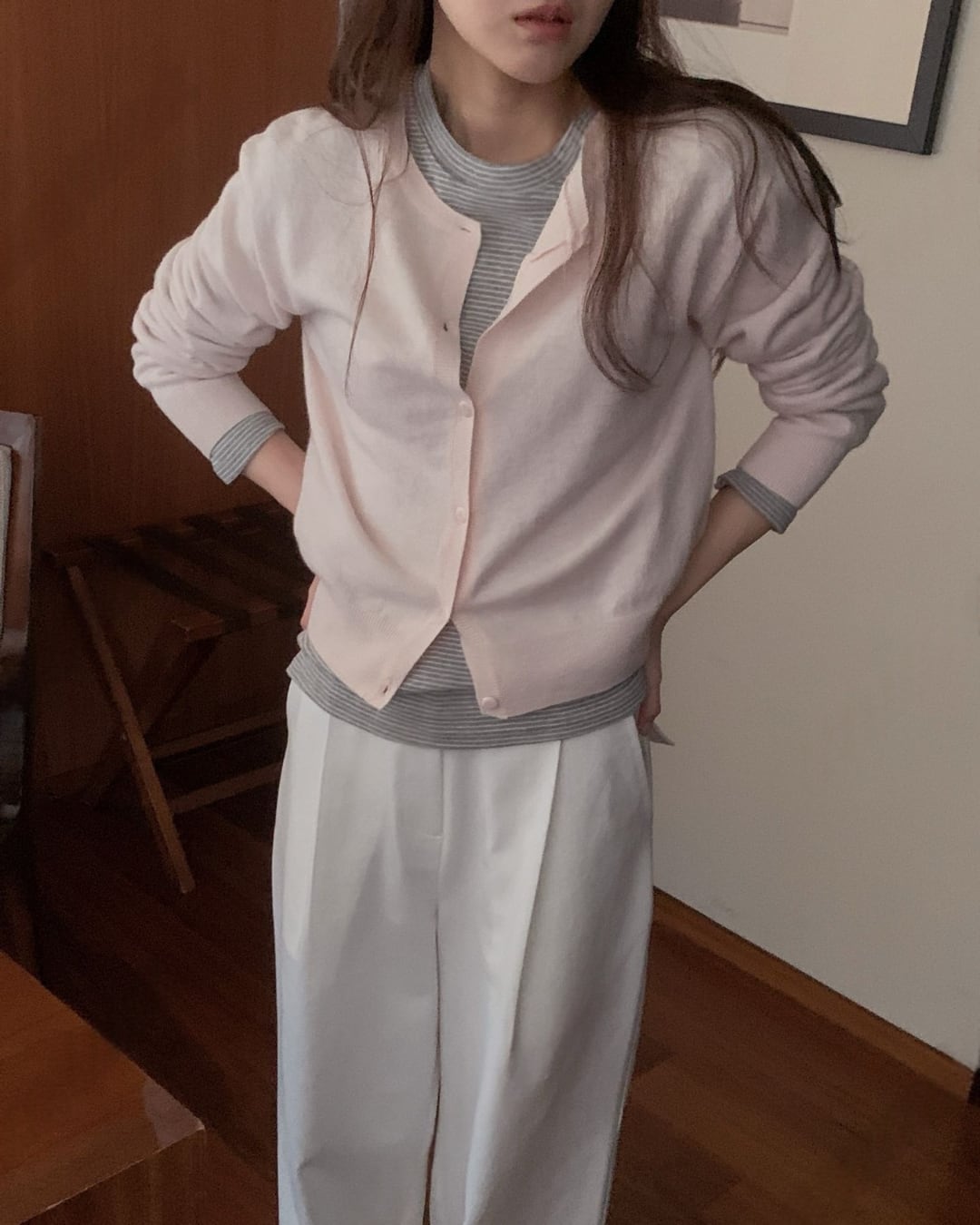 ベーシックウールニットカーディガン