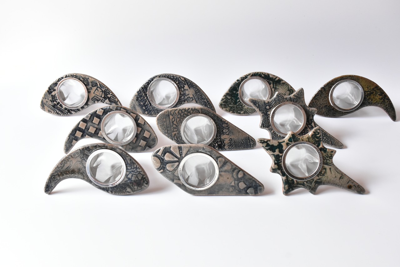 小代瑞穂窯 / 福田るい : チャプチャプ (茶漉し) #162