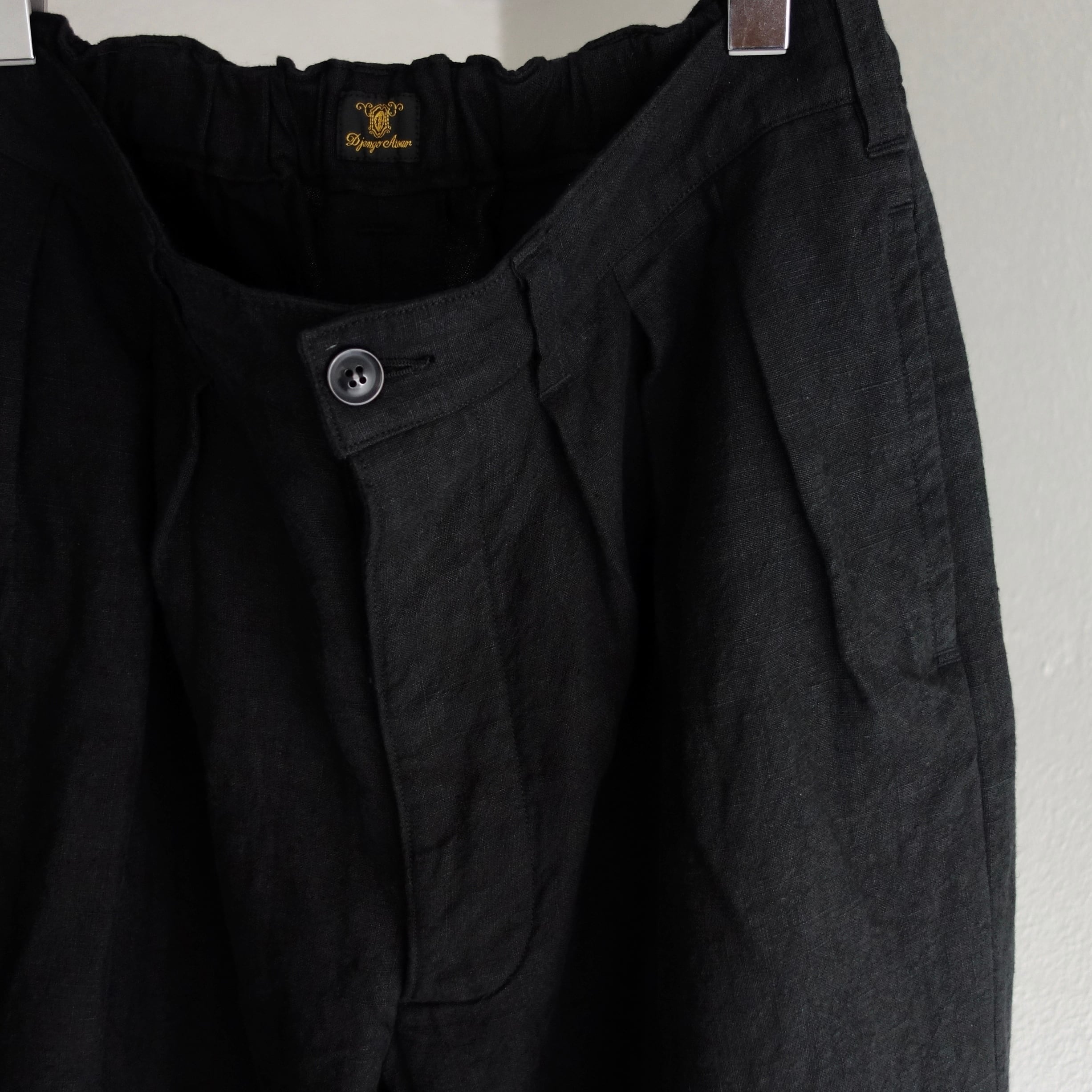 montparnasse belgium-linen pants / belgium-black