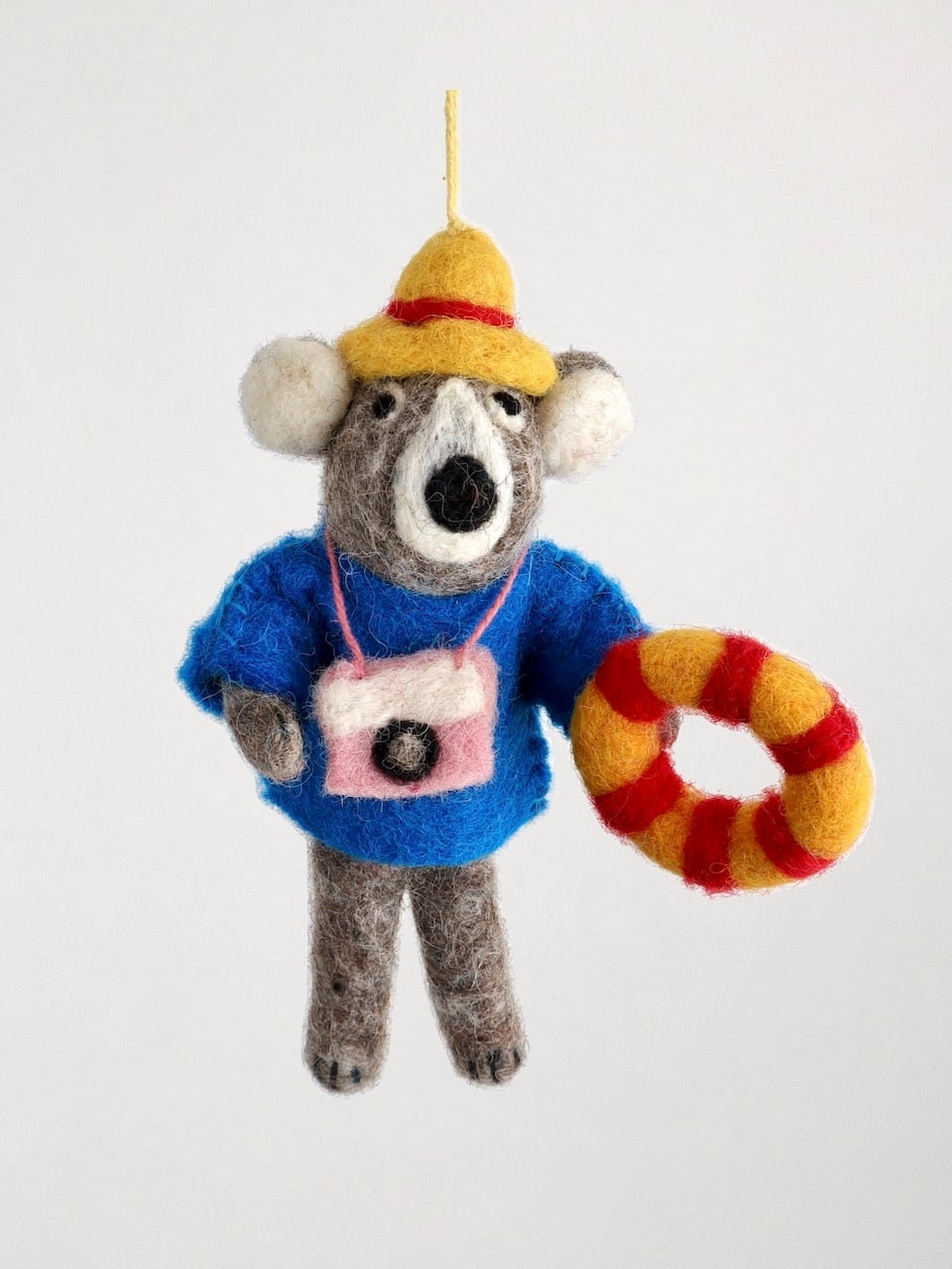 ネパール フェルト アニマルオーナメント（サル）｜Nepal Wool Felt