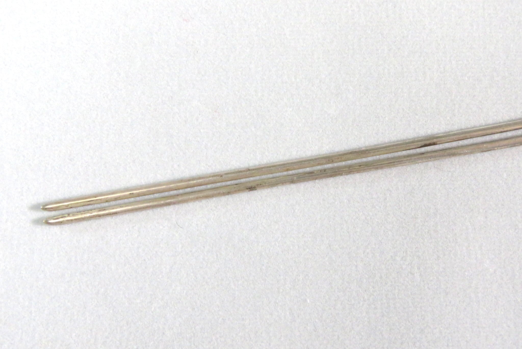 古美術 ガラス簪 「竹に雀」