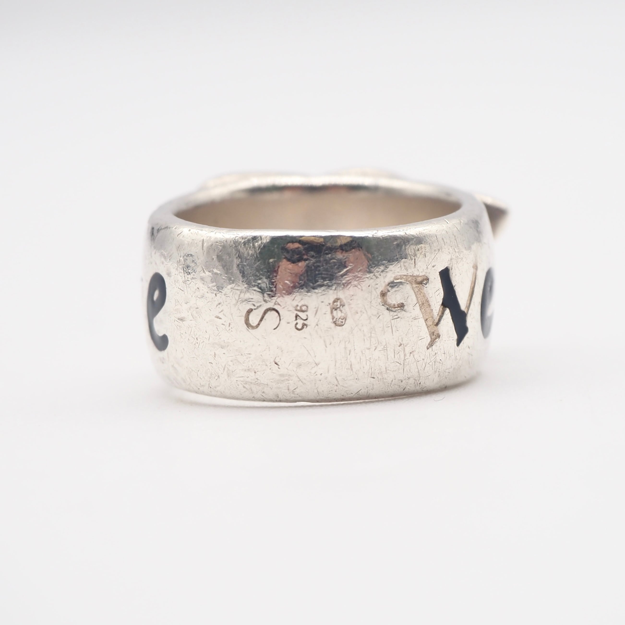 現行品】Vivienne Westwood 約12号 ベルトリング シルバー925