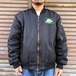 90s HUNTER フライトジャケット 黒 ヴィンテージ 米軍 L ミリタリー ハンガリー MA-1 ブラック ブルゾン 中綿 00s FLYER'S JACKET