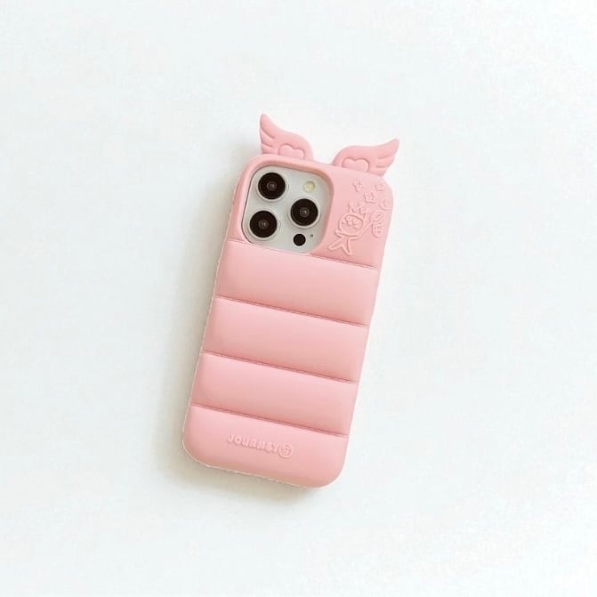 urbansophistication シリコンケース 羽根付き iPhone用 天使の羽 シリコン iPhone 17 16 15 14 13 ケース 可愛い スマホカバー