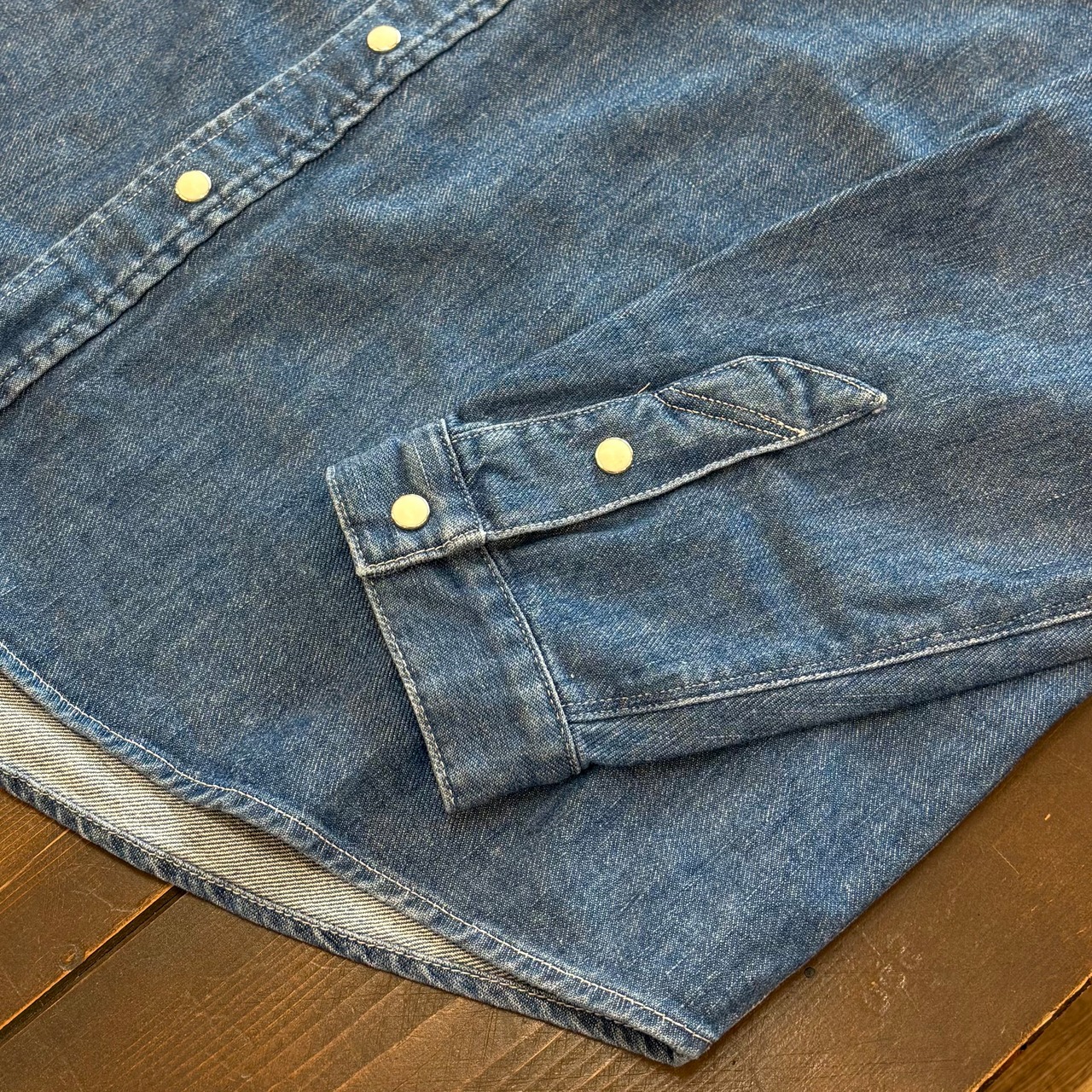 ナスングワム【Nasngwam】Bright Denim Shirt Used Wash - 3