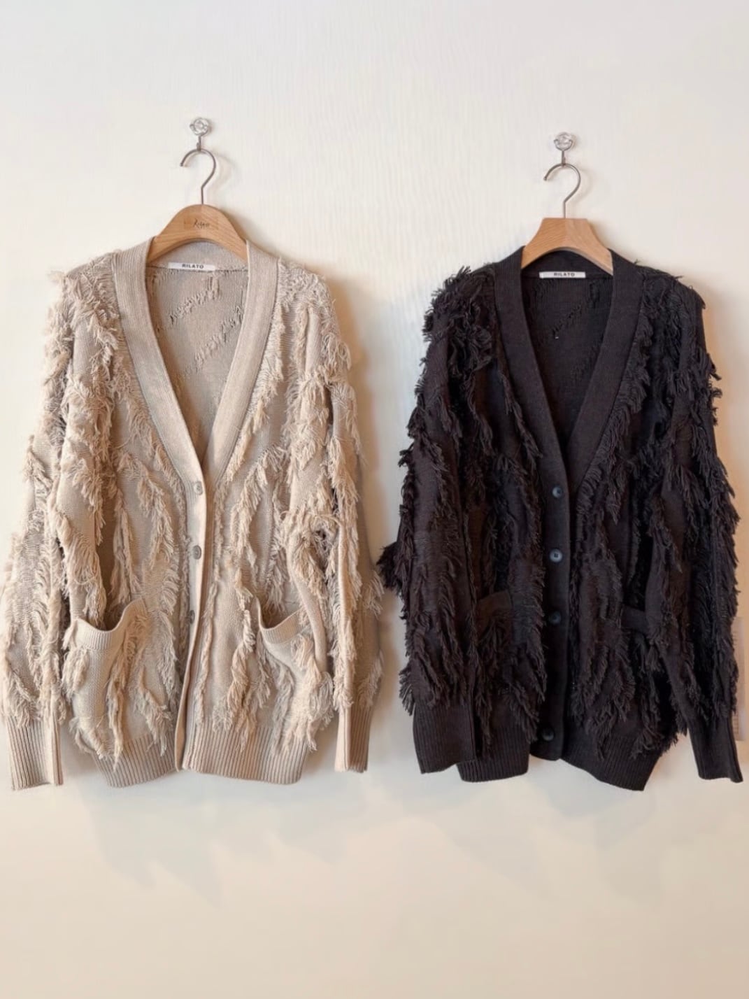 【送料無料】RILATO(リラート) ラメシャギーカーディガン 大人カワイイ 大人カジュアル キレイめカジュアル 手洗い可能 R25403