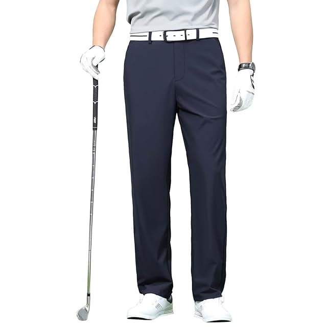 Malbon Golf 裏起毛セットアップ ネイビー 防寒＆美脚シルエット⛳